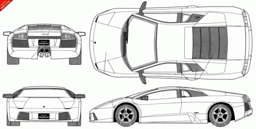 兰博基尼四视图（兰博基尼图解）