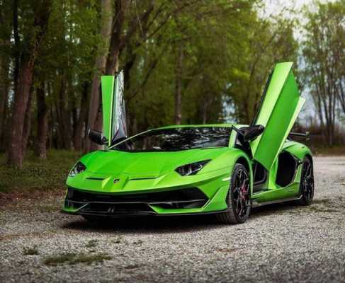 绿色兰博基尼aventador（绿色兰博基尼跑车图片）-图2