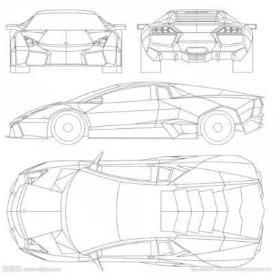 兰博基尼平面图（兰博基尼平面图手绘图片）-图3