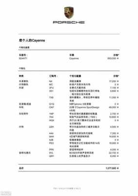 2016款卡宴配置单-图2